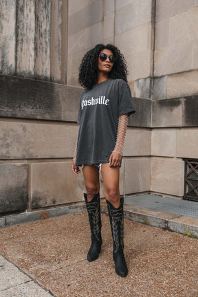 Nashville Graphic Tee, Alternate, Color, Washed Black