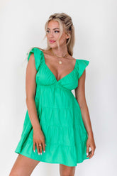 Genevieve Kelly Green Dress, alternate, color, Kelly Green
