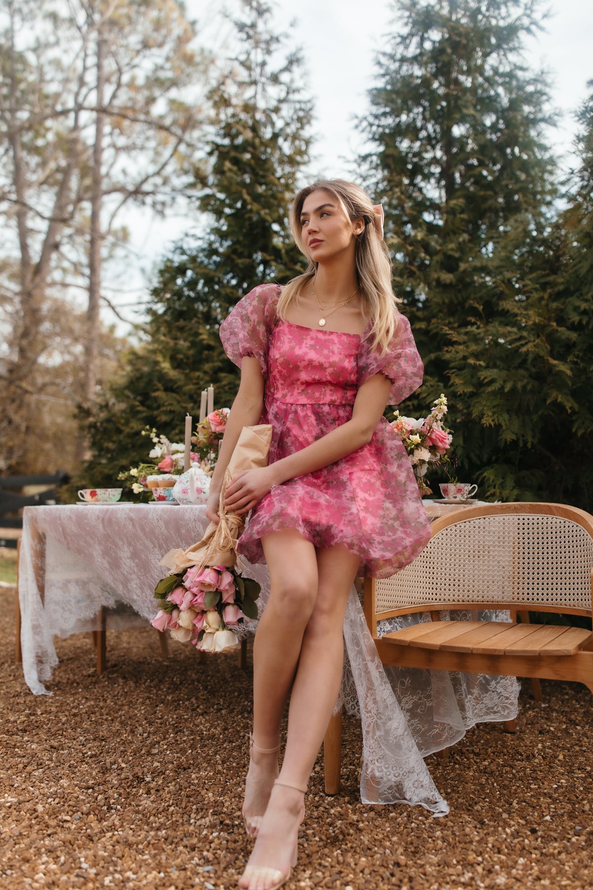 Gigi Babydoll Dress, alternate, color, Floral