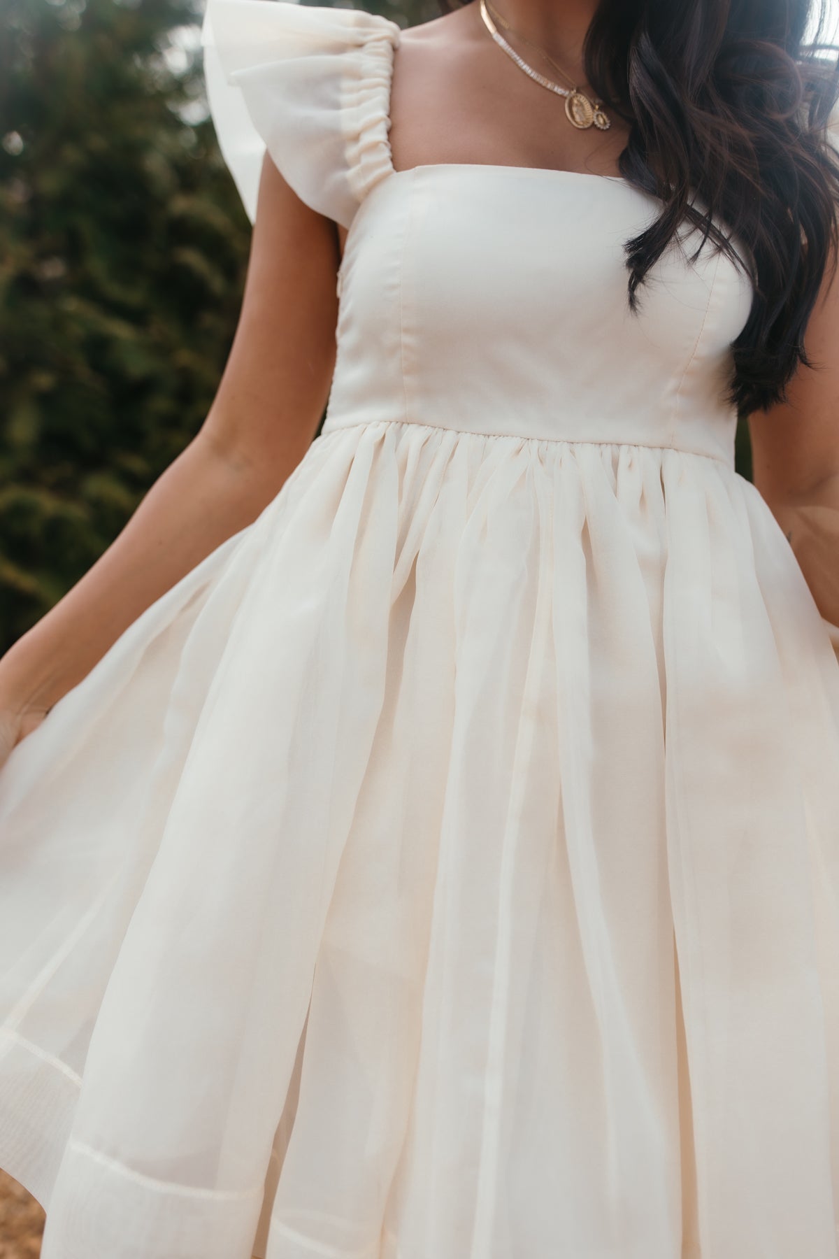 Dede Mini Dress, alternate, color, Ivory