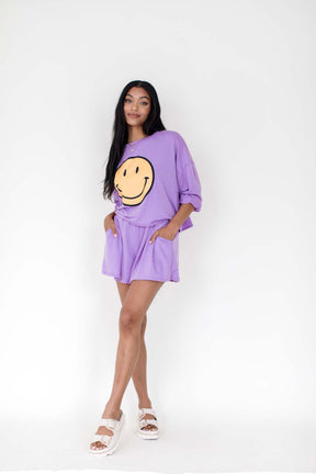 Palmer Lilac Smiley Set, alternate, color, Lilac