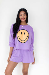 Palmer Lilac Smiley Set, alternate, color, Lilac
