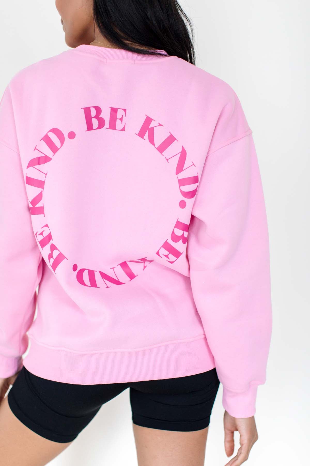 Be Kind Sweatshirt, alternate, color, Bubblegum