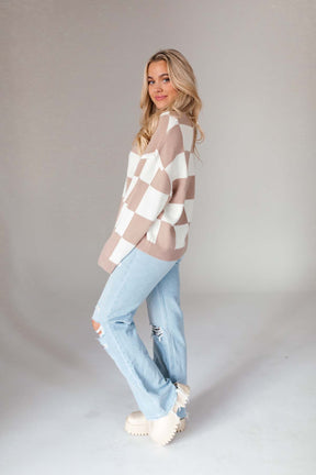 RESTOCK - Alex Checkered Lightweight Sweater