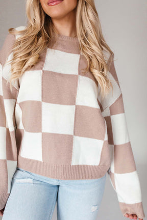 RESTOCK - Alex Checkered Lightweight Sweater