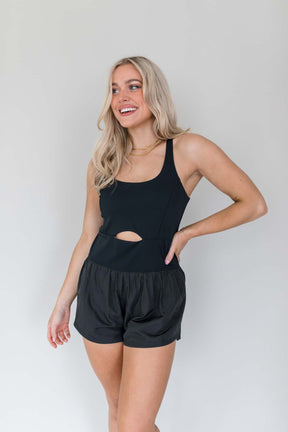 Varsity Romper, alternate, color, Black