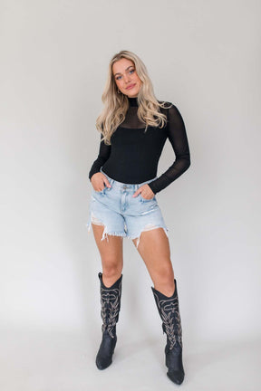 Cambrie Black Bodysuit, alternate, color, Black