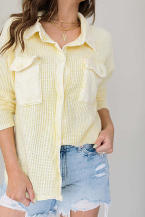 Steph Lightweight Shacket, alternate, color, Yellow