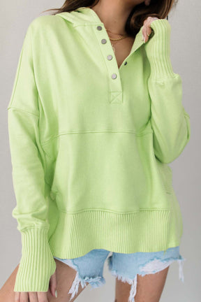 Baylee Lime Hoodie, alternate, color, Lime