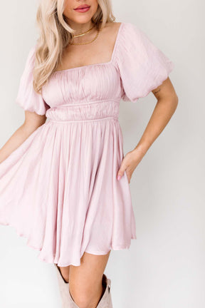 Alyssa Open Back Dress, alternate, color, Light Pink