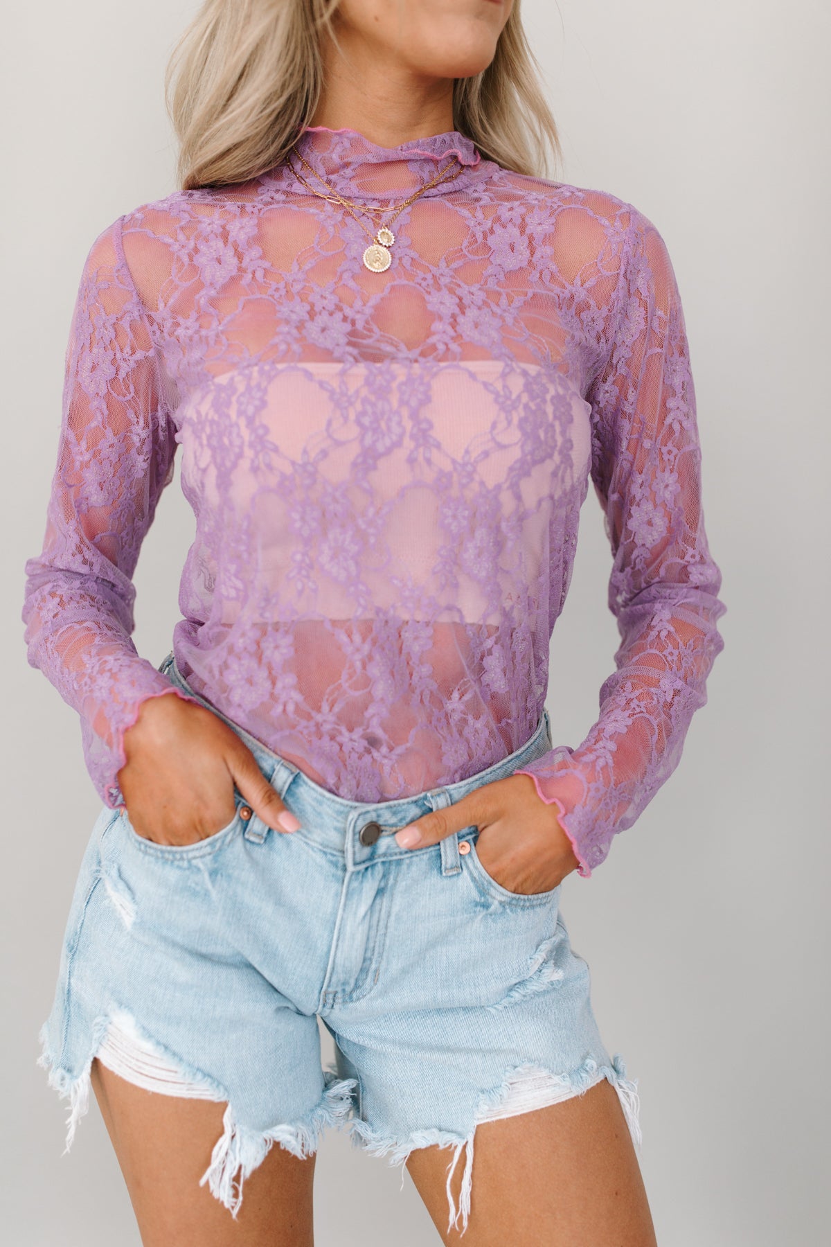 Zoe Orchid Lace Top, alternate, color, Orchid