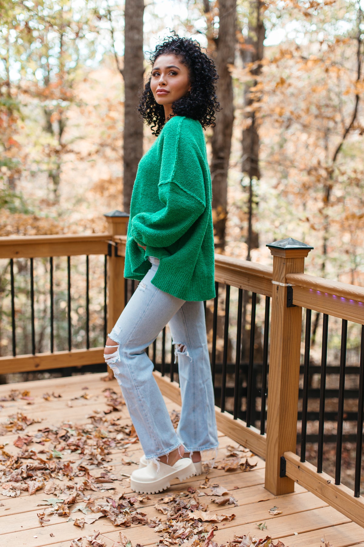 Alexandria Sweater, alternate, color, Pine