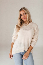 Isla Sweater, Alternate, Color, Ivory