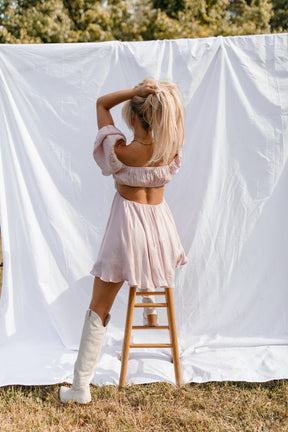 Alyssa Open Back Dress, alternate, color, Light Pink