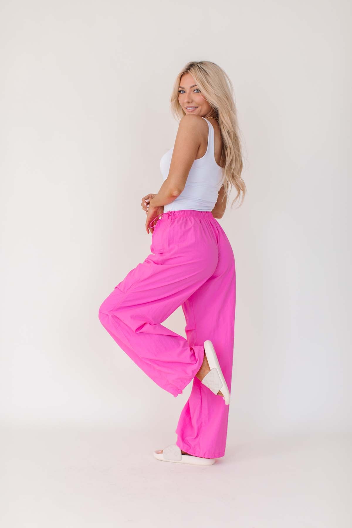 Pink Stretch Convertible Cargo Pants – All Diva Things