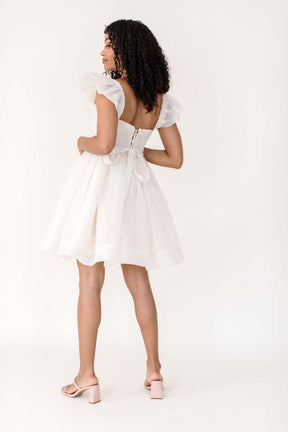 Dede Mini Dress, alternate, color, Ivory