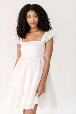 Dede Mini Dress, alternate, color, Ivory