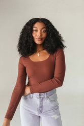 Rust Bodysuit, alternate, color, Rust