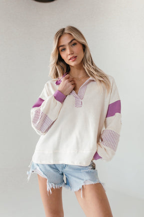 Hudson Lavender Pullover, Alternate, Color, Lavender