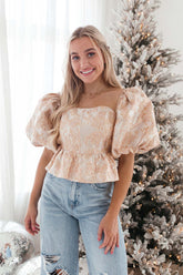 Veronica Blouse, alternate, color, Rose Gold