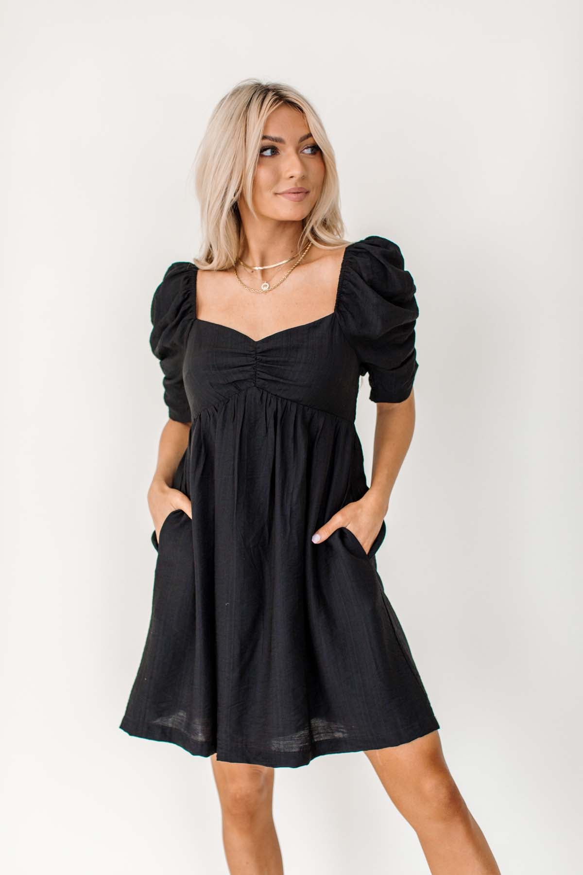 Sophia Dress, alternate, color, Black 