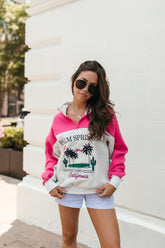 Palm Springs Sweatshirt, alternate, color, Gray