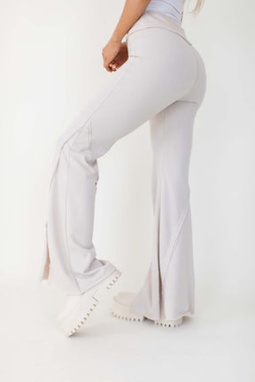 Flared Taupe Lounge Pants, alternate, color, Taupe