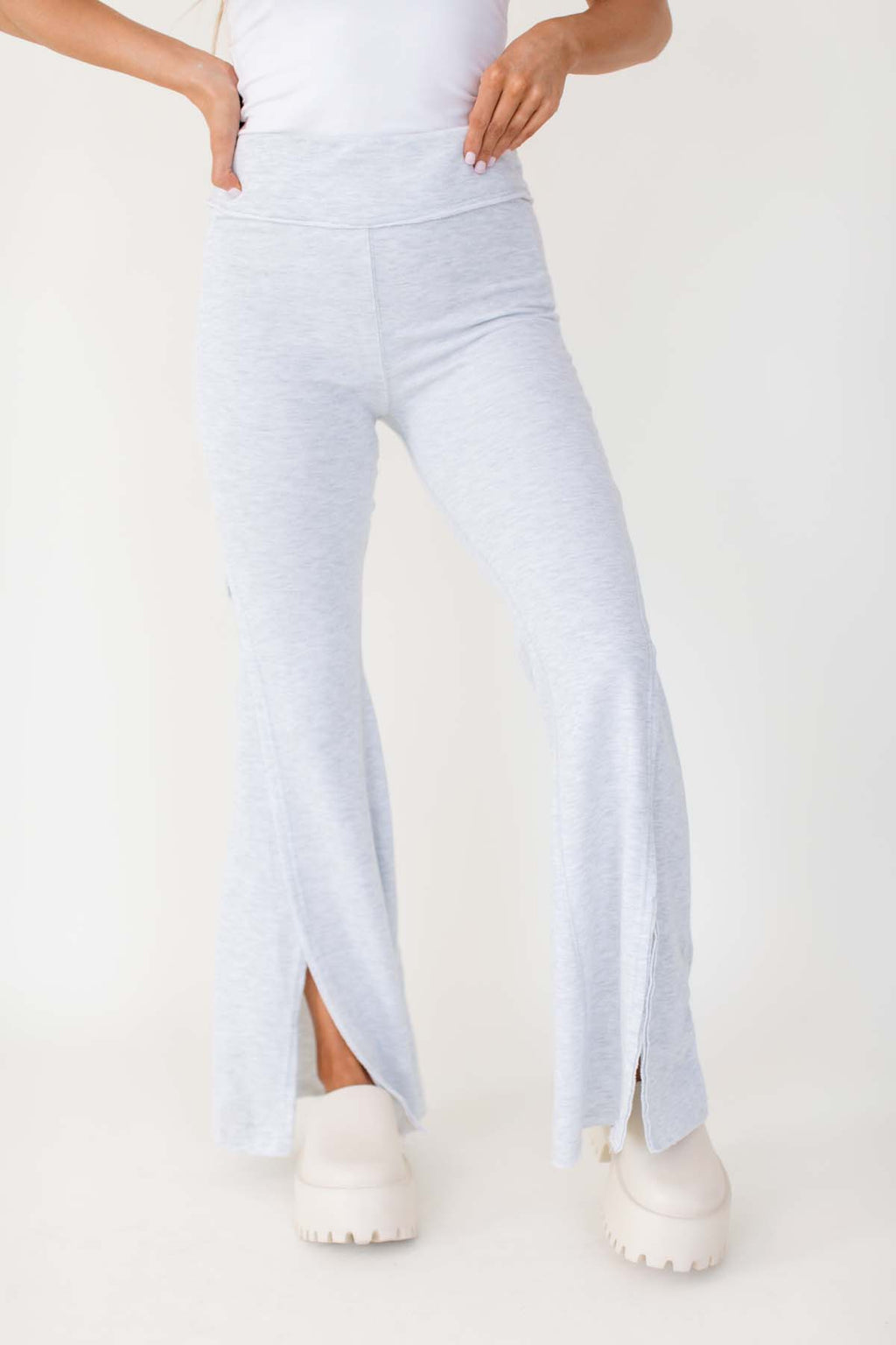 Camille Ribbed Flare Capri Pants *Final Sale*