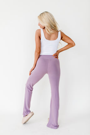 Shila Lilac Flared Leggings, alternate, color, Lilac