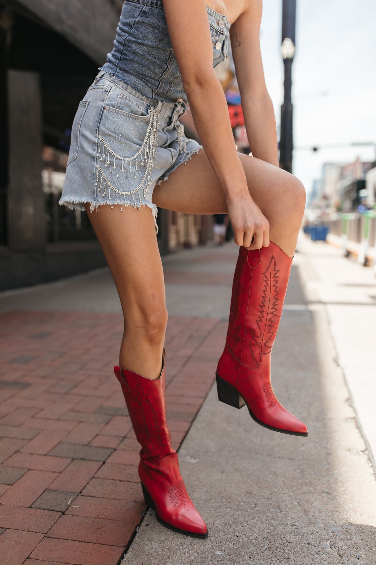 Red Hot Summer Boots, alternate, color, Red