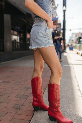 Cambrie Shorts, alternate, color, Denim