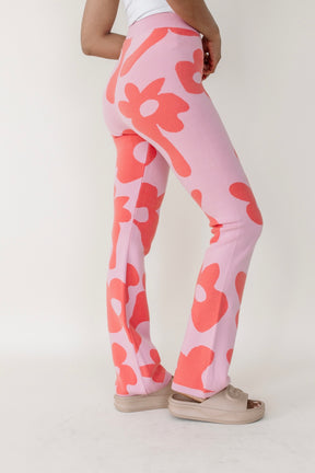 Paradise Knit Pants, alternate, color, Bubblegum