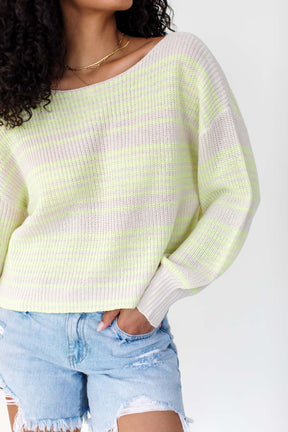 Brooklyn Lightweight Sweater, alternate, color, Lime