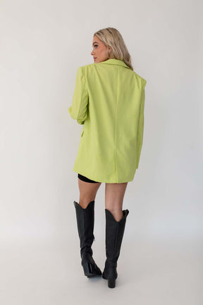 Cassandra Blazer, Alternate, Color, Chartreuse