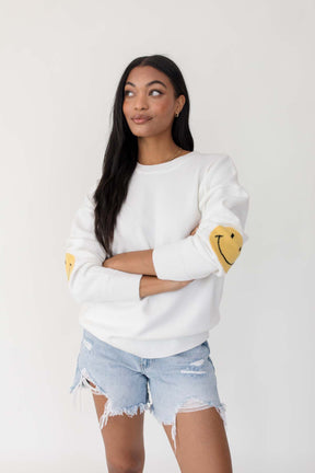 Happy Sweater,alternate,color,White