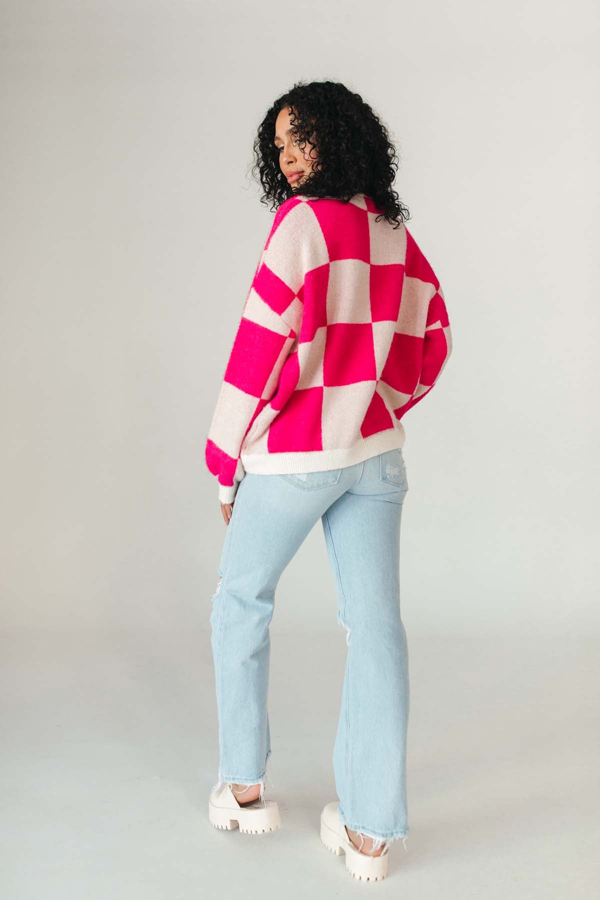 Wyatt Fuchsia Knit Button Down, alternate, color, Fuchsia