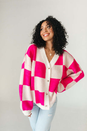 Wyatt Fuchsia Knit Button Down, alternate, color, Fuchsia