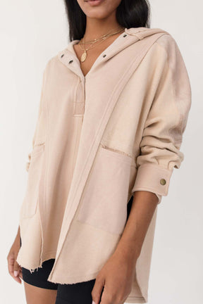 Fiona Sand Hooded Pullover, alternate, color, Sand
