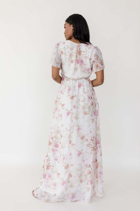 Junie Floral Maxi, Alternate, Color, Blush