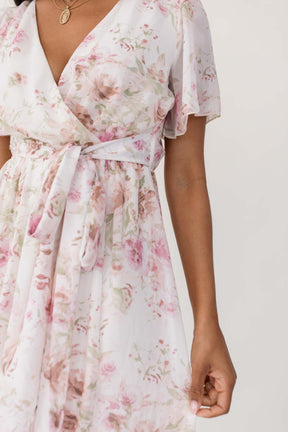 Junie Floral Maxi, Alternate, Color, Blush
