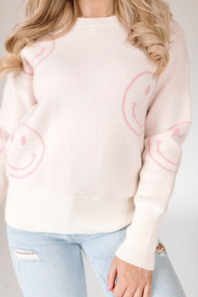 Happiness Sweater, Alternate, Color, Ivory