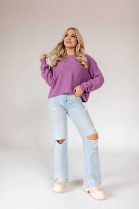 Mae Sweater, alternate, color, Lilac