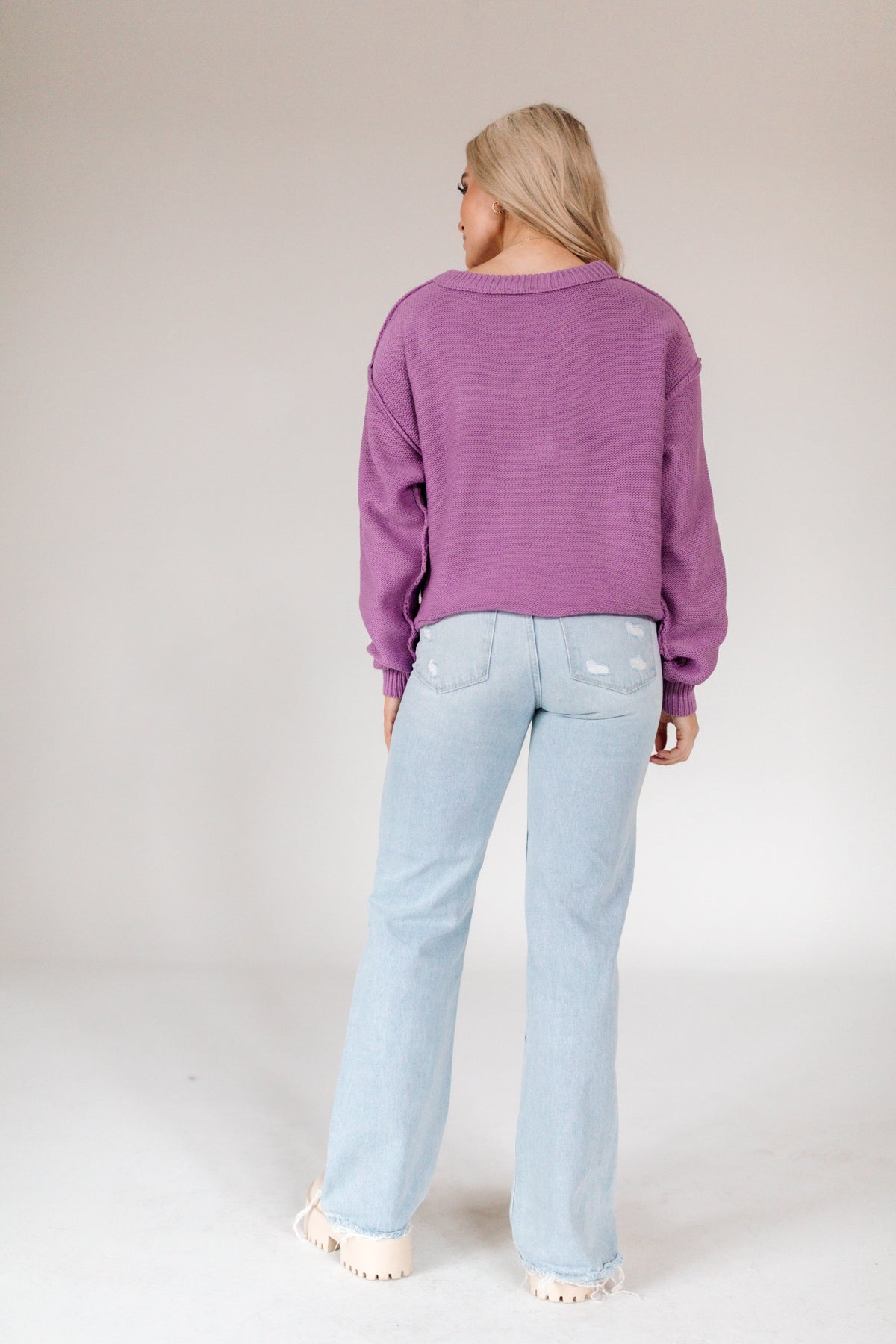 Mae Sweater, alternate, color, Lilac