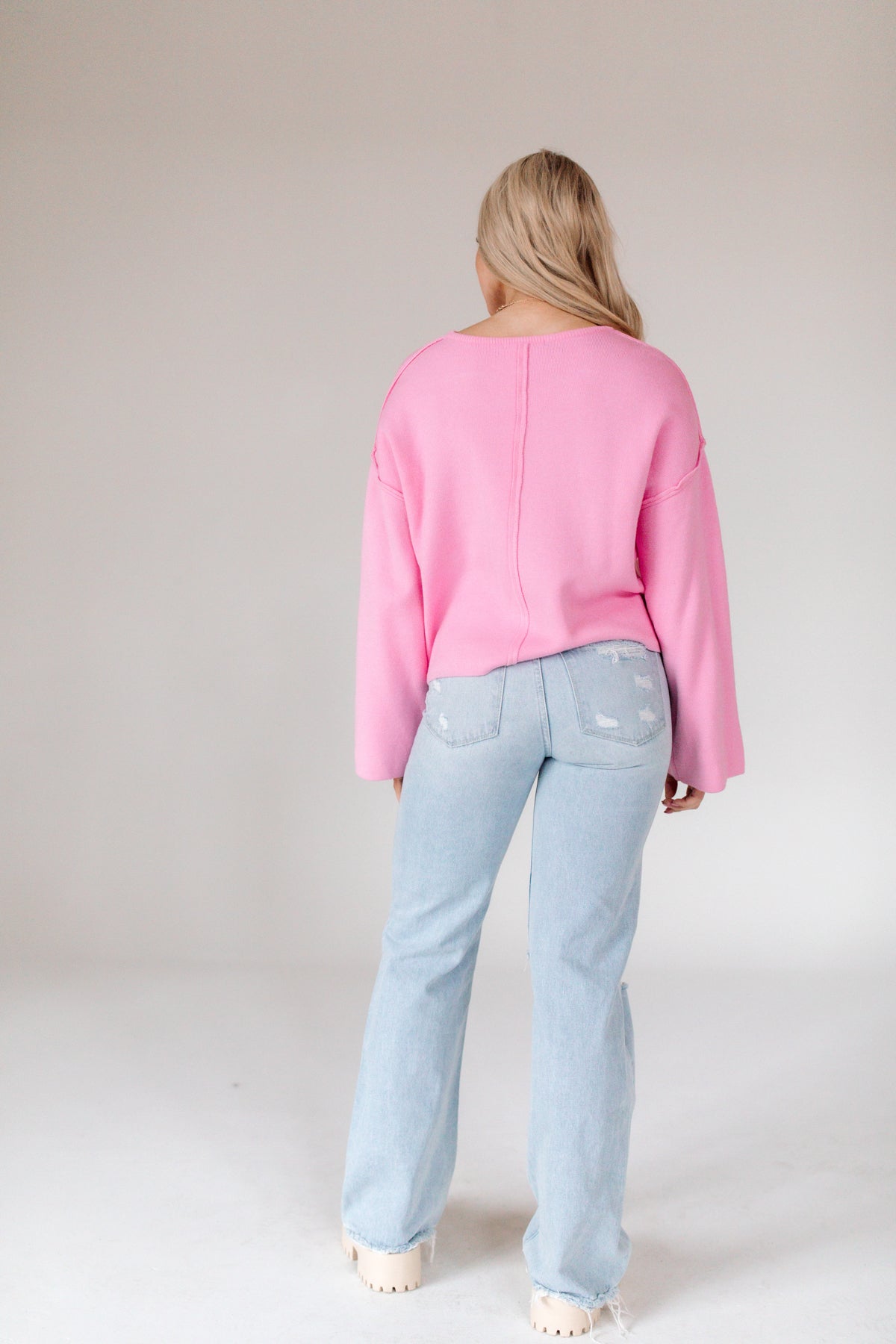 Marley Sweater, Alternate, Color, Hot Pink