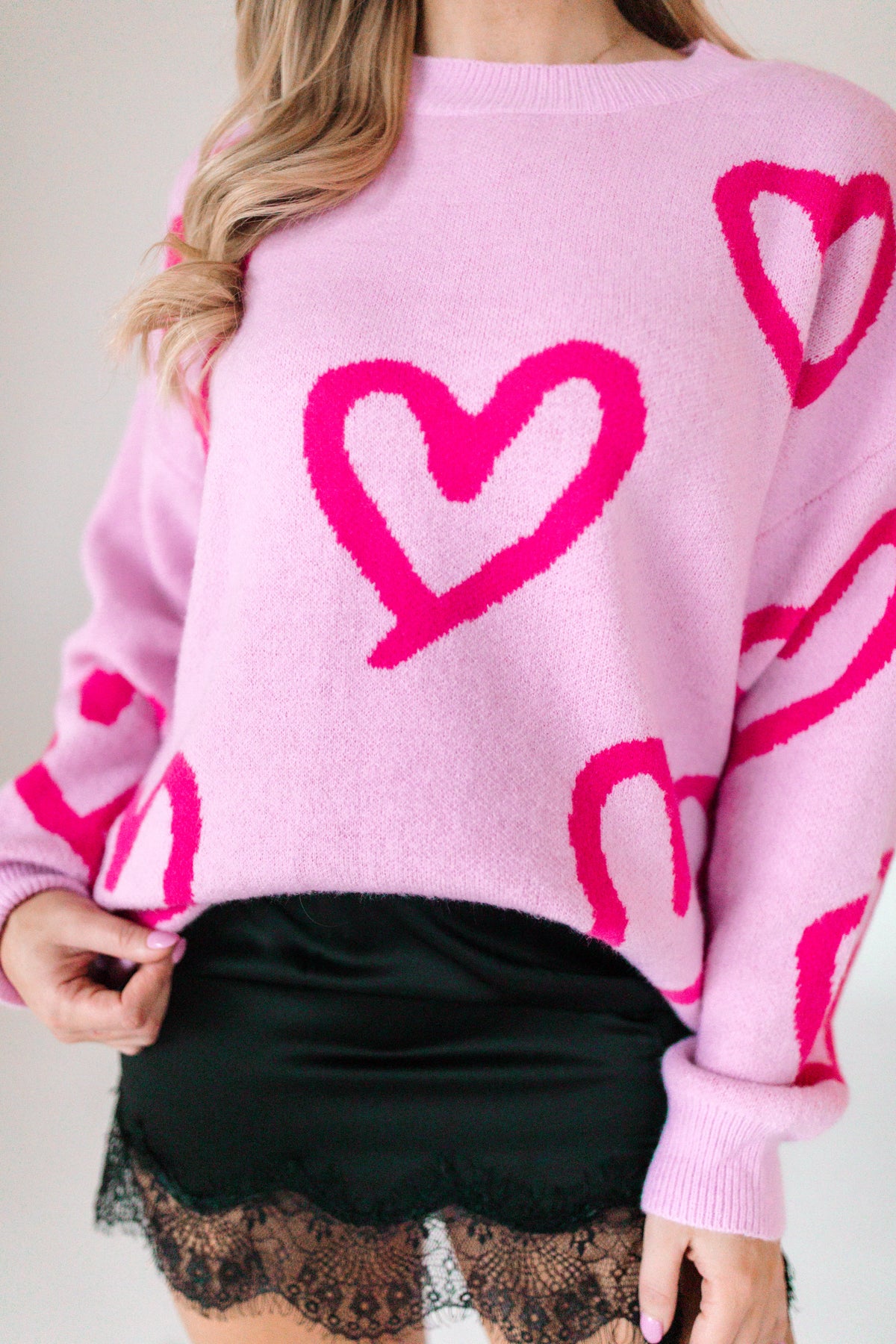 Lover Sweater, alternate, color, Bubblegum