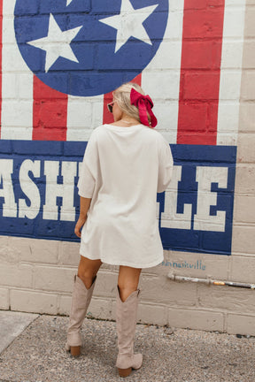 American Flag Distressed Graphic Tee, alternate, color, Khaki