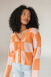 Scout Knit Button Down, alternate, color, Orange