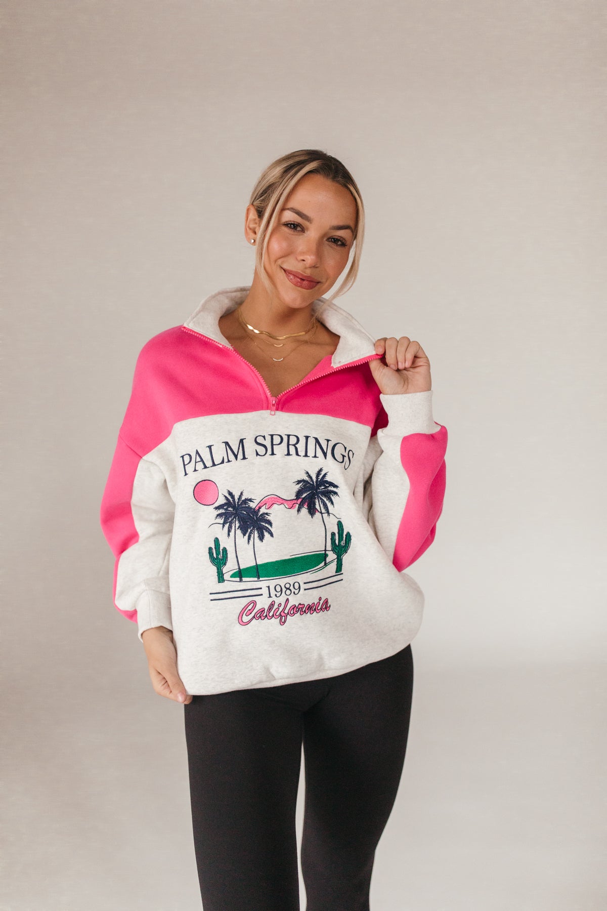 Palm Springs Sweatshirt, Alternate, Color, Gray