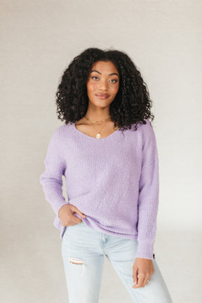 Everly Sweater, Alternate, Color, Lavender