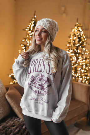 Après Ski Sweatshirt, alternate, color, Light Heather Gray